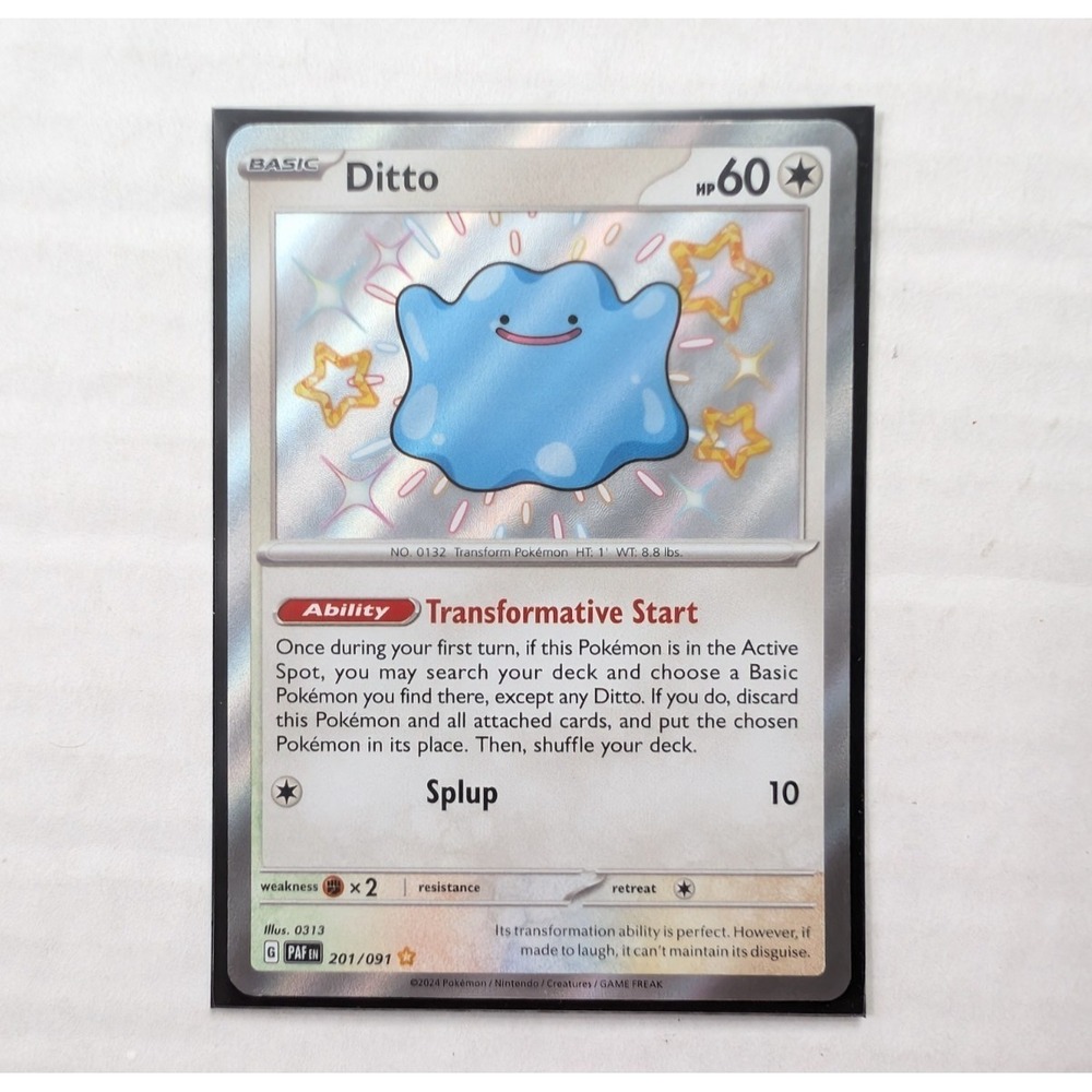 Ditto 201/091 SV Paldean Fates Shiny Vault Holo Rare LP
